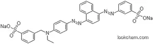 Benzenesulfonic acid, 3-((ethyl(4-(2-(4-(2-(3-sulfophenyl)diazenyl)-1-naphthalenyl)diazenyl)phenyl)amino)methyl)-, sodium salt (1:2)